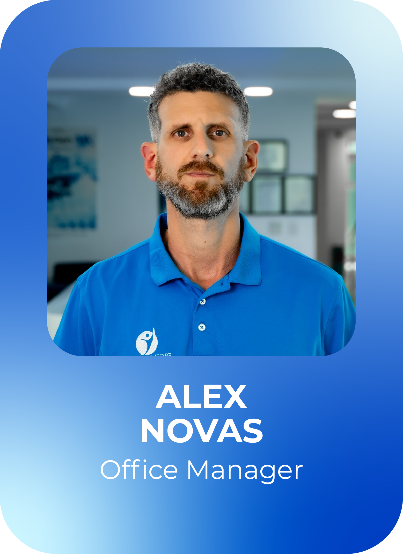 Alex Novas - Office Manager - Cellular Hope Institute